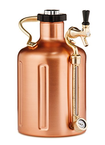 GrowlerWerks Copper uKeg Carbonated Growler, 128 oz