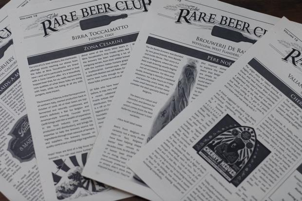 rare beer club literature