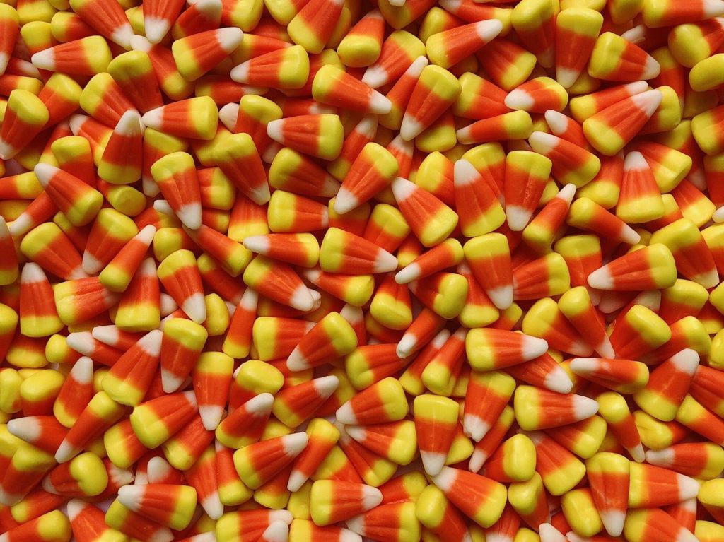 pile of candy corns