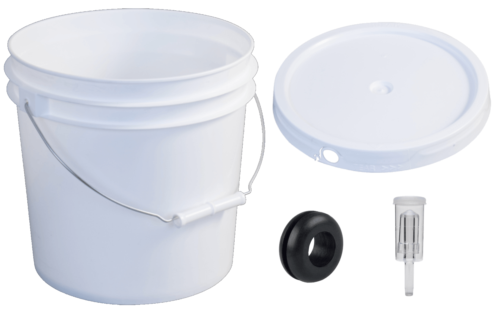 equipment needed for plastic bottling bucket and airlock