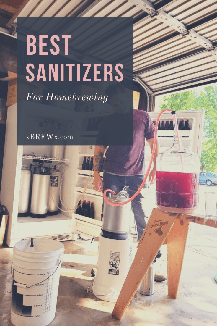 sanitized homebrewing equipment being used to transfer cherry cider from carboy to keg